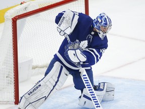 Maple Leafs goaltender Jack Campbell has won 16 of his 20 starts this season.