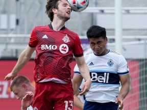 Patrick Mullins, left, and Toronto FC face Cruz Azul Tuesday night. USA TODAY SPORTS