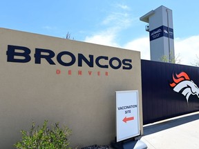 May 14, 2021; Englewood, Colorado, USA;  General view outside of UCHealth Training Center. Mandatory prior to the start of the Denver Broncos rookie minicamp.