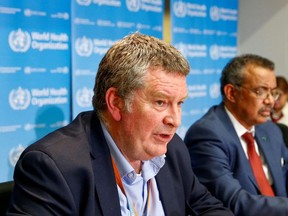 Executive Director of the World Health Organization's (WHO) emergencies program Mike Ryan speaks at a news conference on the novel coronavirus (2019-nCoV) in Geneva, Switzerland February 6, 2020.