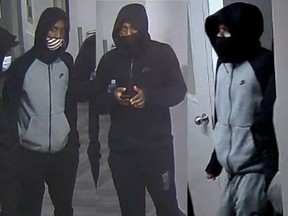 Investigators need help identifying three men wanted for a shooting at 89 Gosford Blvd., in North York, that injured one man and killed Anthony Martin, 57, of Maple, on Sept. 24, 2020.