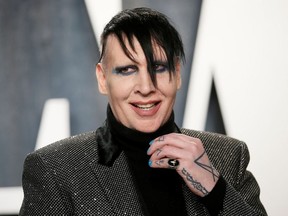 Marilyn Manson attends the Vanity Fair Oscar party in Beverly Hills during the 92nd Academy Awards, in Los Angeles, California, U.S., February 9, 2020.