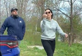 Despite getting clear video of a woman spitting on him near a Toronto park, a Mississauga man says neither Toronto and Peel police seem interested in taking his assault complaint.