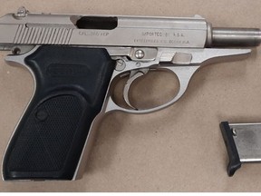 Firearm seized by Durham Regional Police on Saturday, May 29