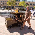 Mateo Toscano, 6, , who is battling leukemia, recently had his wish come true was he was able to become a UPS driver for a day in Stockton, California.