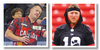 Olympic curler Ben Hebert (left) and Stampeders star quarterback Bo Levi Mitchell