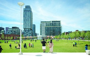 Parks play a critical role in our health and well-being. Seen here: Regent Park in Toronto. IMAGE COURTESY OF PARK PEOPLE