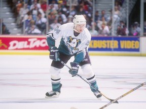 Tom Kurvers played for the Anaheim Mighty Ducks during his lengthy career.