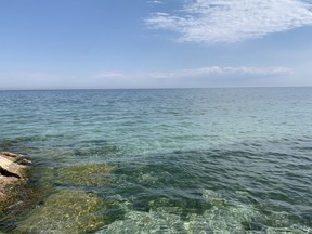 Thinking of taking a dip in chilly Lake Ontario next May? The Toronto Sun's Jane Stevenson suggests imagining the turquoise water -- like this along the Mimico waterfront -- is really the Caribbean.