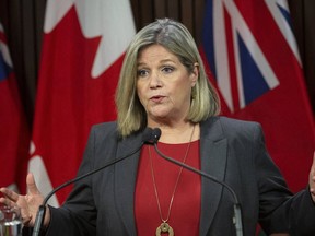 NDP Leader Andrea Horwath said that the minimum wage plus this government's decision to freeze public sector salary increases at 1% are occurring as the cost of living goes up.