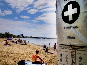 Lifeguards are back on duty at Sunnyside Beach on Saturday, June 5, 2021.