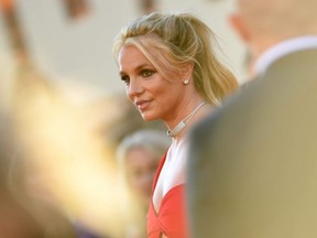 Britney Spears arrives for the premiere "Once Upon a Time... in Hollywood" at the TCL Chinese Theatre in Hollywood, Calif., July 22, 2019.