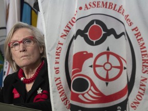 Crown-Indigenous Relations Minister Carolyn Bennett listens to chiefs comment during a session at the AFN Special Chiefs Assembly in Ottawa, Dec. 4, 2019.