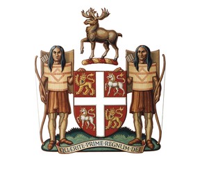 The Newfoundland and Labrador coat of arms is shown in this undated handout image.