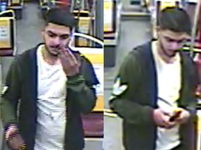 A suspect is accused of sexually assaulting an 18-year-old woman on a TTC streetcar on May 29, 2021.
