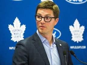 Maple Leafs GM Kyle Dubas has built a team that has once again failed to have any success in the playoffs. ERNEST DOROSZUK/SUN FILES