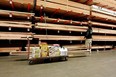 A Home Depot customer shops for lumber at a Home Depot home improvement warehouse store August 15, 2006 in El Cerrito, California.