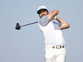 Jason Day hits from the fifteenth tee box during the second round of the PGA Championship golf tournament in Kiawah Island, S.C., May 21, 2021.