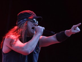 Johnny Solinger of Skid Row performs on stage during the Day 1 of the Pentaport Rock Festival on Aug. 2, 2013 in Incheon, South Korea.