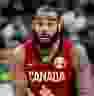 Cory Joseph in a game against Lithuania while playing for Canada.