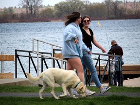 Walking, fishing, boating and just relaxing - it was all happening at the Morrisburg waterfront.