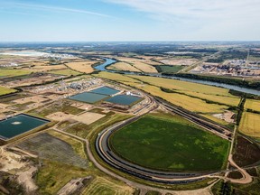 Aerial of Pembina Pipeline Corporation's Redwater fractionation facility is pictured in a file photo.