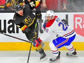 The return of defenceman Jeff Petry considerably improves the Montreal Canadiens lineup. Inset: Despite bloodshot eyes, Petry assured the media he’s healthy. USA TODAY SPORTS