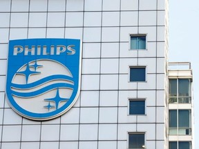 Logo of Dutch technology company Philips is seen at its company headquarters in Amsterdam, Netherlands, Jan. 29, 2019.