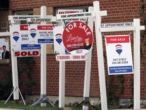 Real estate signs.