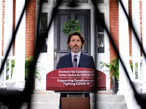 Prime Minister Justin Trudeau attends a news conference at Rideau Cottage in Ottawa, June 25, 2021.