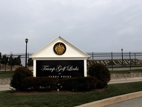 The Trump Golf Links golf club is pictured at Ferry Point in the Bronx borough of New York City, after the city severed several contracts with the Trump Organization in New York, Jan. 14, 2021.