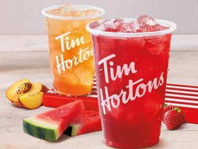 Tim Hortons launches new Tims Real Fruit Quenchers in Strawberry Watermelon and Peach flavours