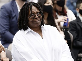 Whoopi Goldberg sits in the audience at Whoopi's Animated Shorts during the 2021 Tribeca Festival at Pier 76 on June 13, 2021 in New York City.