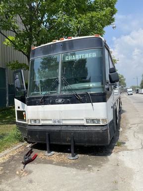 Dilapidated campers and RVs make streets in the city's Port Lands look like South Los Angeles.