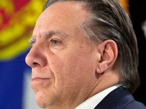 Quebec Premier Francois Legault is pictured during a news conference after a meeting with Canada's provincial premiers in Toronto, Ontario, Canada December 2, 2019.