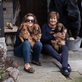 The entire Levy-Alexander family during the pandemic. From L to R: Monty, Flora, Fritz, Denise and Sue-Ann.