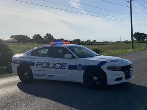 Scene of a shooting death near Ninth Line and Burnhamthorpe Rd. in Mississauga on Thursday, June 10 2021.