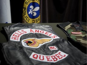 Hells Angels-Westen werden in Quebec ausgestellt.