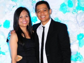 Rhoderie Estrada and husband Gerald Aquintey.