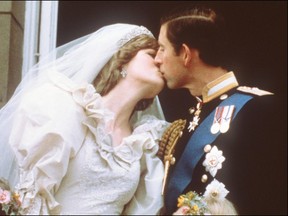 Charles, Prince of Wales, kisses his bride, Lady Diana, on the balcony of Buckingham Palace when they appeared before a huge crowd, on July 29, 1981, after their wedding in St Paul's Cathedral. Britain has long entranced the world with its spectacular royal weddings, occasions of glittering pageantry and glamour that feed into a fascination with the British royalty. The July 29, 1981 marriage of the heir to the throne, then 32, to 20-year-old "Lady Di"  was a fairytale that captured world attention. Britain's Prince Harry, their son, marries US actress Meghan Markle on May 19, 2018.