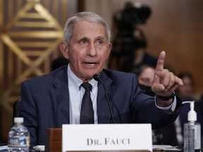 Top infectious disease expert Dr. Anthony Fauci responds to accusations by Sen. Rand Paul, R-Ky., as he testifies before the Senate Health, Education, Labor, and Pensions Committee, July 20, 2021 on Capitol Hill in Washington, D.C.