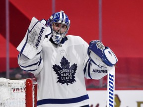 It appears that the Maple Leafs are comfortable forging ahead with Jack Campbell as their starting goalie.