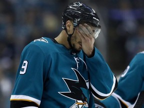 Sharks forward Evander Kane.