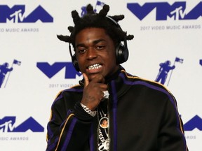 Rapper Kodak Black arrives at the MTV Video Music Awards in Inglewood, Calif., on Aug. 27, 2017.