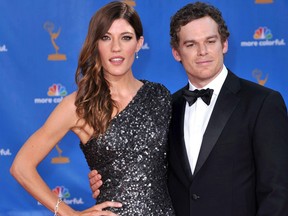 Michael C. Hall and Jennifer Carpenter attend the 62nd Primetime Emmy Awards at the Nokia Theatre in Los Angeles, Calif., Aug. 29, 2010.