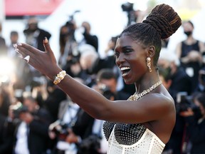 Jodie Turner-Smith poses before the screening of After Yang during the Cannes Film Festival on July 8, 2021.