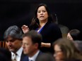 Independent MP Jody Wilson-Raybould speaks in parliament during Question Period in Ottawa, Feb. 18, 2020.