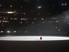 Kanye West is seen at ‘DONDA by Kanye West’ listening event at Mercedes-Benz Stadium on July 22, 2021 in Atlanta, Ga.