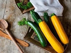 Zucchini makes for some mighty yummy dishes – broiled, baked, spiraled, grated into a fritter, pureed into a cold soup, the star ingredient in loafs and muffins – the list is endless!