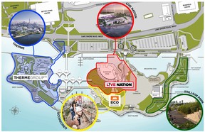 Map of the new Ontario Place